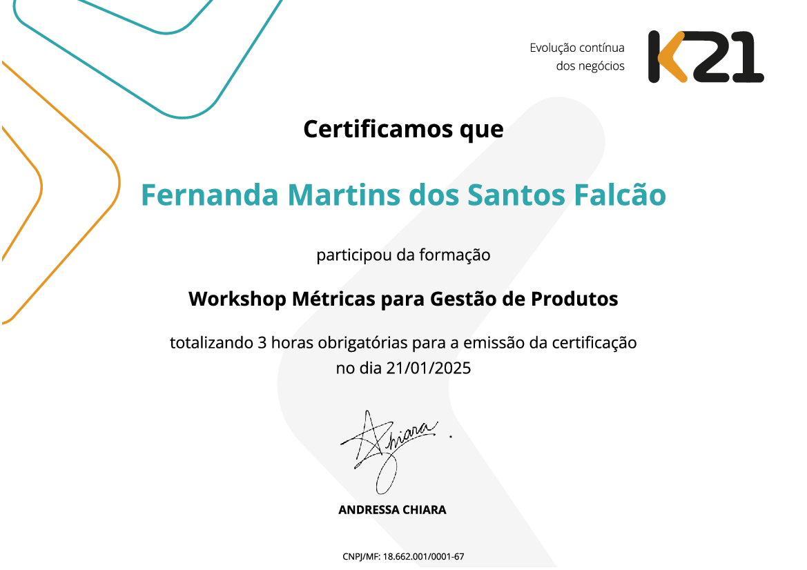Certificado K21